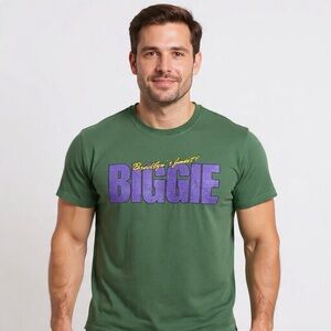 The Notorious B.I.G Biggie 1994 Graphic Tee Green Sz L | Vintage Nostalgia Shirt